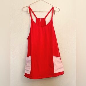 Free People Hot Shot Mini Colorblock Dress Size S Red Pink